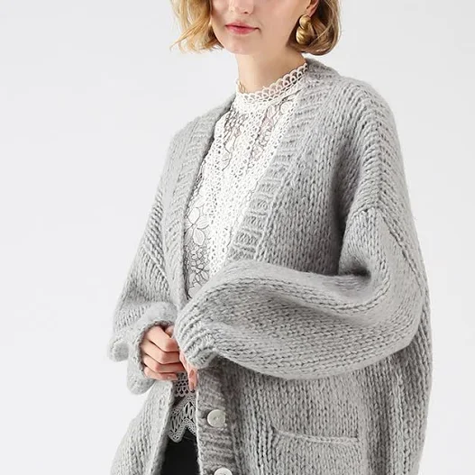 Pause for The Cozy Chunky Hand Knit Cardigan