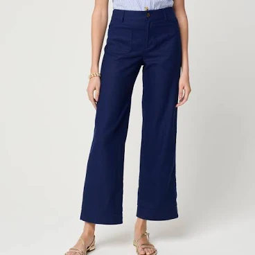 J.Crew Women's Lizzie Wide-Leg Linen-Blend Pants — inspired by Jean Paul Gaultier