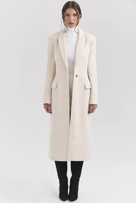 'Remi' Single Breasted Long Coat