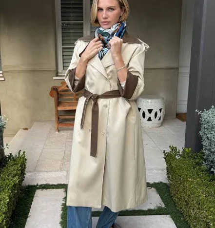Sandy Belted Trench Coat