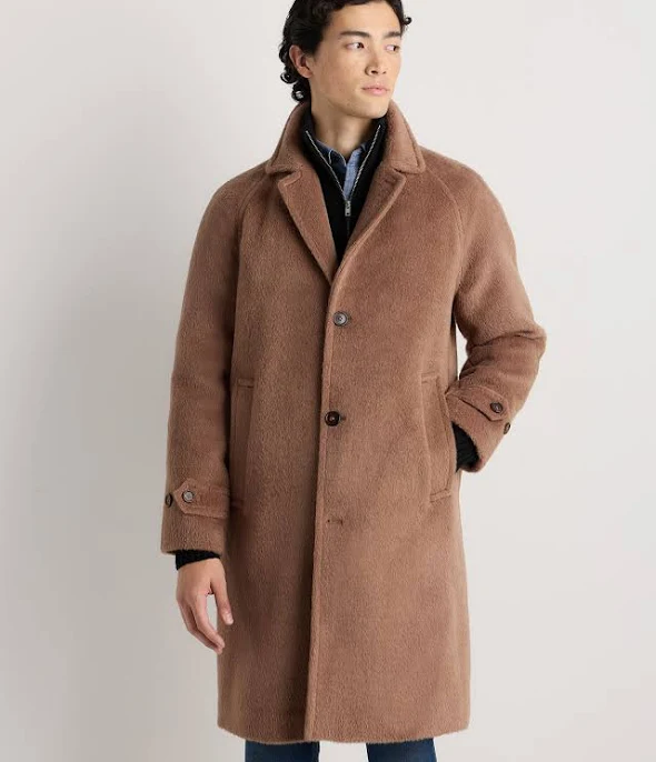 Quince Men's Alpaca-Wool Overcoat