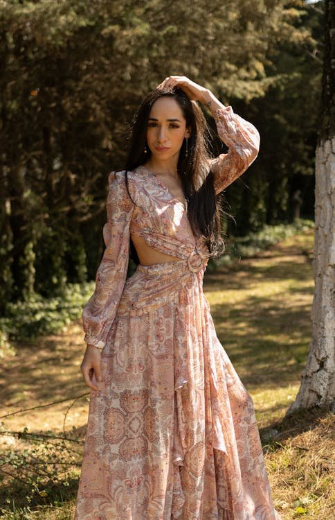 Robe bohème champêtre, mariage à la campagne