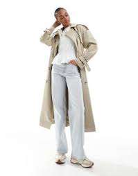 Stradivarius Tall - D92 - Jean droit ample - Gris clair | ASOS