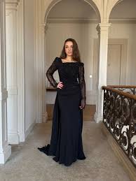 Jenna - Élégante robe de soirée noir - LaPetiteRobe