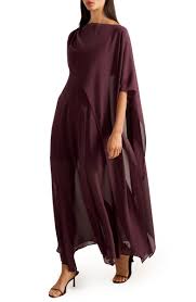 Ever New Honey Sheer Maxi Dress with Cape | Nordstrom